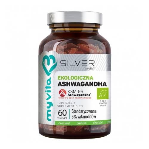 Miniaturka artykułu - MyVita SILVER Ashwagandha BIO, 60 kaps.