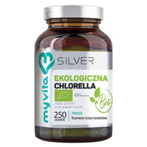 Miniaturka artykułu - MyVita SILVER Chlorella BIO, 250 g