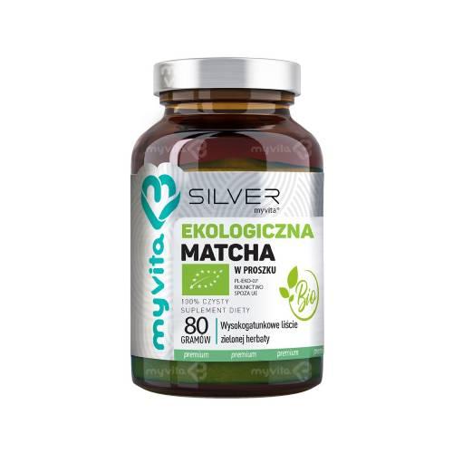 Miniaturka artykułu - MyVita Silver Ekologiczna Matcha Bio proszek, 80 g
