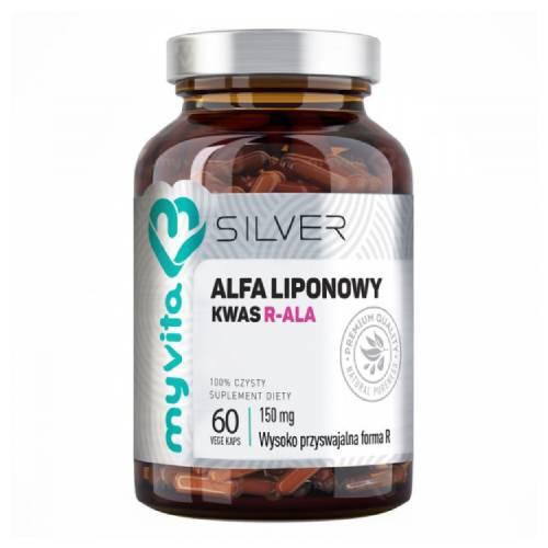 Miniaturka artykułu - MyVita SILVER Kwas alfa liponowy - 60 kapsułek