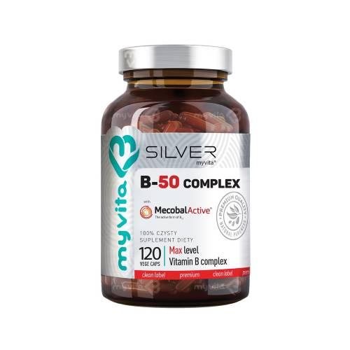 Zdjęcie produktu - MyVita Silver Witamina B-50 Complex Max, 120 kaps.