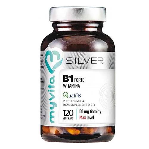 Miniaturka artykułu - MYVITA SILVER Witamina B1 Forte 50 mg, 120 kaps.