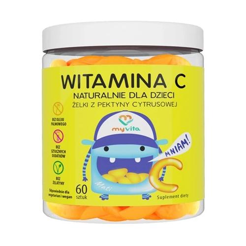 Zdjęcie produktu - MyVita Witamina C Żelki z witaminą C dla dzieci, 60 szt.