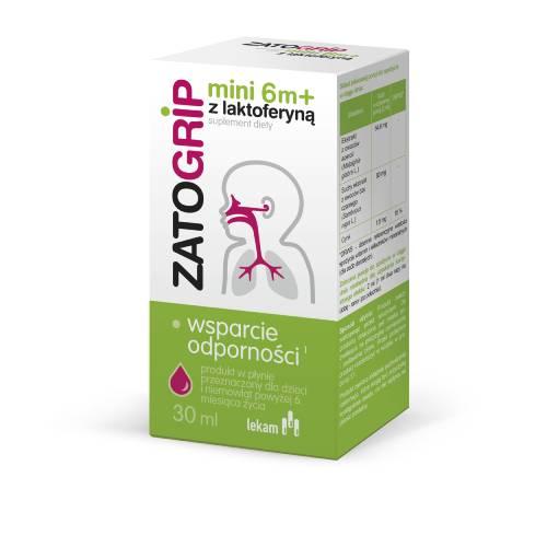 Zdjęcie produktu - Zatogrip Mini 6m+ z Laktoferyną, 30 ml