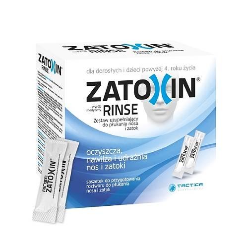 Zdjęcie produktu - Zatoxin Rinse Zestaw uzupełniający do płukania nosa i zatok, 28 sasz.