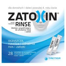 Zdjęcie produktu - Zatoxin Rinse Zestaw uzupełniający do płukania nosa i zatok, 28 sasz.