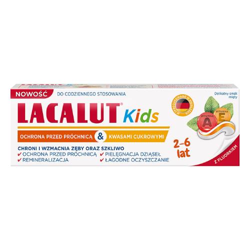 Zdjęcie produktu - LACALUT Kids Pasta do zęb&oacute;w dla dzieci 2-6lat, 55ml