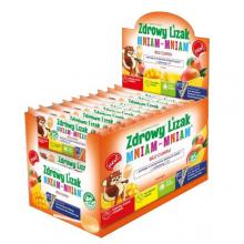 Zdjęcie produktu - Zdrowy Lizak MNIAM-MNIAM mango kształt łezki, 40szt.