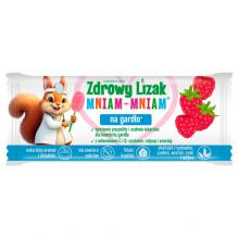 Zdjęcie produktu - Zdrowy Lizak Mniam-Mniam na gardło malina kształt łezki 1 szt, 6g