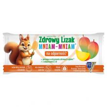 Zdjęcie produktu - Zdrowy Lizak Mniam-Mniam smak mango kształt łezki, 1 szt.