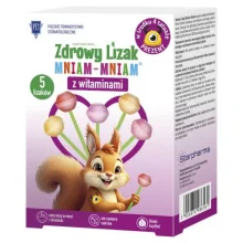 Zdjęcie produktu - Zdrowy Lizak Mniam Mniam z witaminami - 5szt