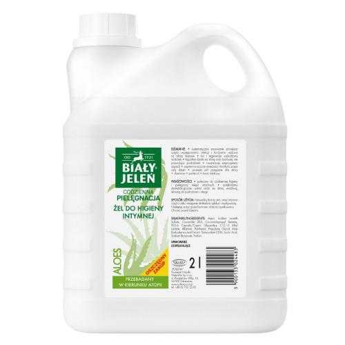 Zdjęcie produktu - BIAŁY JELEŃ Żel do higieny intymnej Aloes, 2l