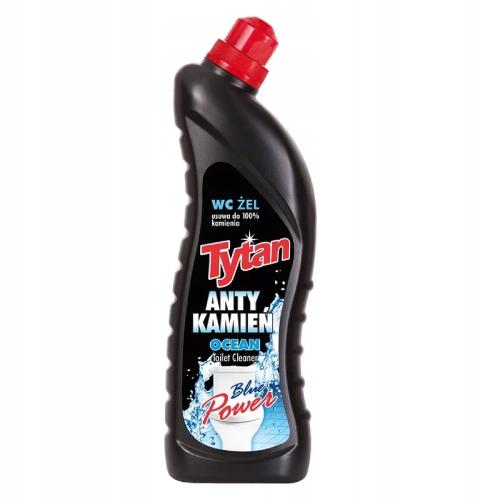 Zdjęcie produktu - TYTAN Skuteczny żel do mycia WC Anty Kamień Ocean Blue Power, 700g