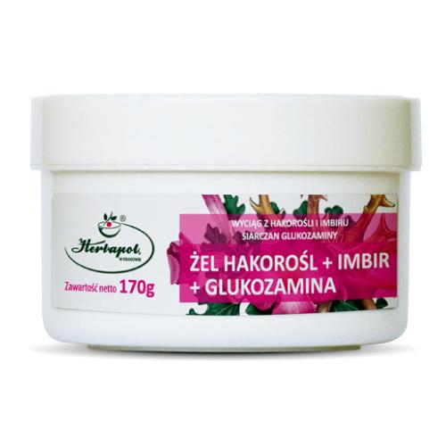 Zdjęcie produktu - Żel hakorośl + imbir + glukozamina, 170 g