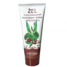Zdjęcie produktu - Żel z kasztanowcem, miłorzębem i babką lancetowatą, 200 ml