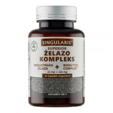 Zdjęcie produktu - SINGULARIS Żelazo kompleks + Bioactiv, 90 kapsułek