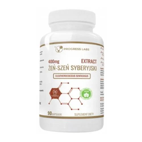 Zdjęcie produktu - Progress Labs Żeń-szeń syberyjski ekstrakt 400 mg, 90 kaps.