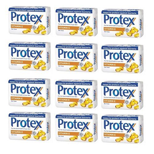 Zestaw  12x PROTEX Mydło w kostce Vitamina E, 90g