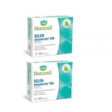 Zestaw 2 x NATURELL Selen Organiczny,  100 tabletek