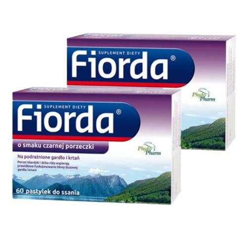 Zestaw 2x Fiorda o smaku czarnej porzeczki, 60pastylek