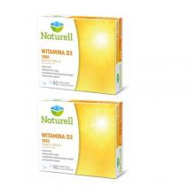 Zestaw 2x Naturell Witamina D3 1000, 60 tabletek do ssania
