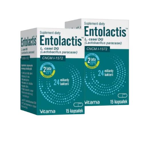 Zestaw 2x VITAMA Entolactis, 15 kapsułek