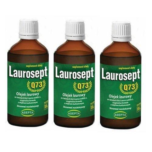 Zestaw 3 x Laurosept Q73 krople, 100 m