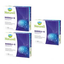 Zestaw 3 x NATURELL Rhodiola + B, 60 tabletek