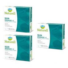 Zdjęcie produktu - Zestaw 3 x NATURELL Selen organiczny +E, 60 tabl. do ssania
