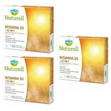 Zestaw 3 x Naturell Witamina D3 + K2 MK-7, 60 tabletek do ssania