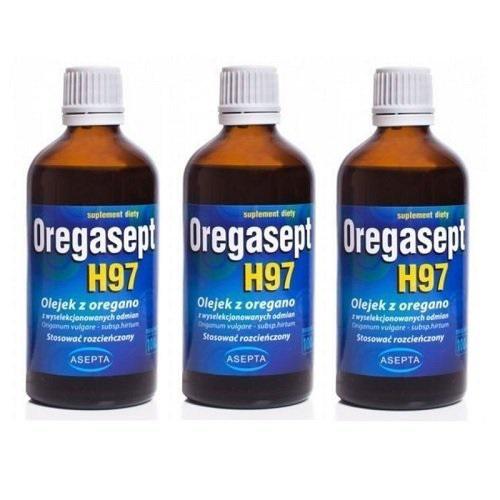 Zestaw 3 x OREGASEPT H97 Olejek z oregano, 100 ml