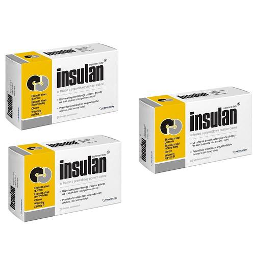 Zestaw 3x INSULAN, 60 tabletek