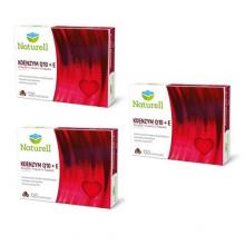 Zestaw 3x Naturell Koenzym Q-10+E, 120 kapsułek