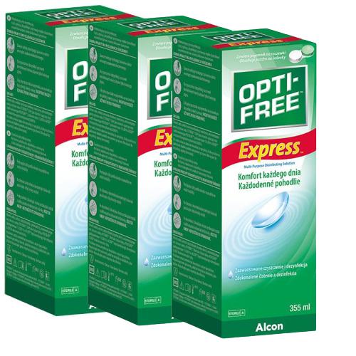 Zestaw 3x Opti-Free Express Płyn do soczewek, 355ml