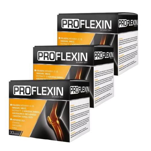 Zestaw Proflexin, 3x 30 sasz. - suplement diety z kolagenem