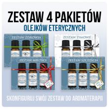 Zdjęcie produktu - Zestaw 4 pakiet&oacute;w naturalnych olejk&oacute;w eterycznych Optima Natura (12x 10ml)