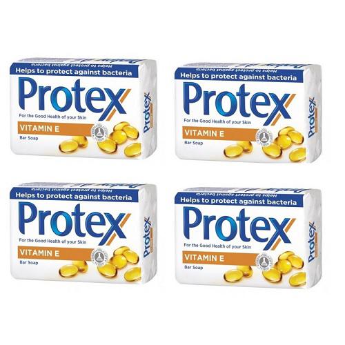 Zestaw 4x PROTEX Mydło w kostce Vitamina E, 90g