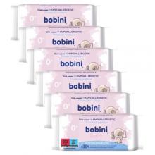 Zdjęcie produktu - Zestaw 6x BOBINI BABY Chusteczki nawilżane hypoalergiczne, 60szt.