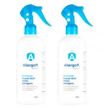 Zestaw Allergoff Spray Neutralizator alergen&oacute;w kurzu domowego, 2 x 400 ml