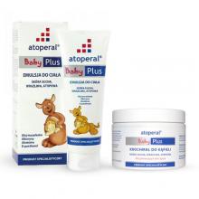 Zestaw Atoperal Baby Plus Emulsja do ciała, 200ml + Krochmal do kąpieli, 250g