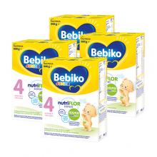 Zdjęcie produktu - Zestaw Bebiko Junior 4 NUTRIflor Expert Odżywcza formuła na bazie mleka dla dzieci powyżej 2. roku życia, 4 x 600 g