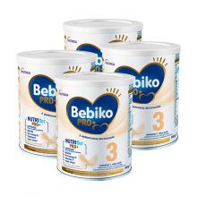 Zdjęcie produktu - Zestaw Bebiko Pro+ 3 Odżywcza formuła na bazie mleka dla dzieci powyżej 1. roku życia, 4 x 700g