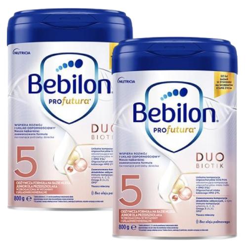 Zestaw Bebilon Profutura Duobiotik 5 Formuła na bazie mleka dla przedszkolaka, 2x 800g