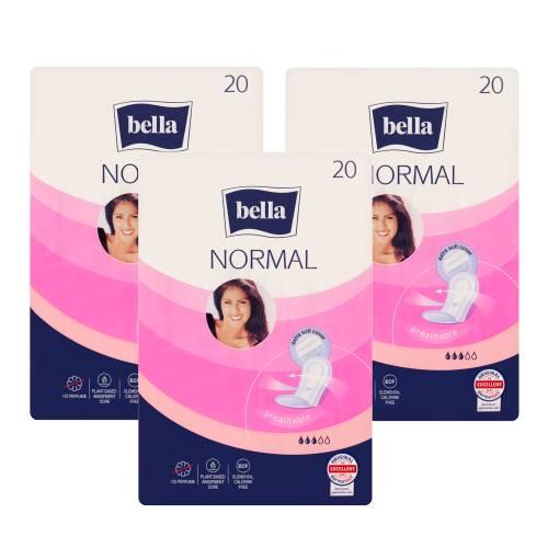 Zdjęcie produktu - Zestaw Bella Normal Podpaski higieniczne, 3 x 20 szt.