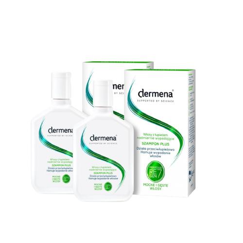 Zestaw Dermena Szampon przeciwłupieżowy plus, 2 x 200 ml