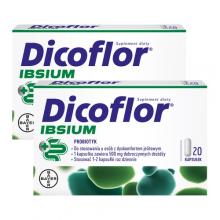 Zdjęcie produktu - Zestaw Dicoflor Ibsium, 2x 20 kapsułek - probiotyk dla dzieci i dorosłych