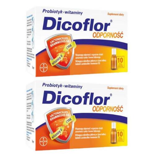 Zdjęcie produktu - Zestaw Dicoflor Odporność, 2x10 fiolek 
