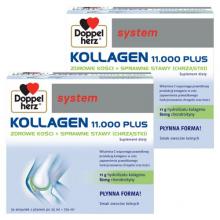 Zestaw Doppelherz System Kollagen 11.000 Plus, 60 ampułek po 25 ml