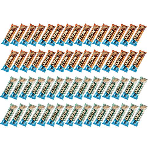 Zdjęcie produktu - Zestaw Dzik Salty Carmel Baton proteinowy, 30 x 73 g + Dzik Creamy Coconut Baton proteinowy, 30 x 73 g
