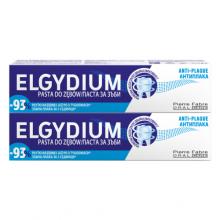 Zdjęcie produktu - Zestaw ELGYDIUM ANTI-PLAQUE pasta do zęb&oacute;w, 2 x 75ml